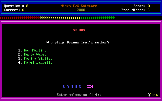 Next Generation Trivia