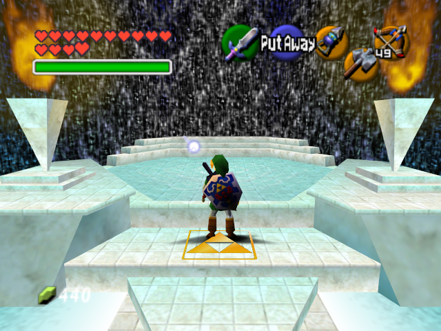 Shimmering walls in the Great Fairy Fountain