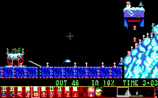 Screenshot of 1993 Holiday Lemmings