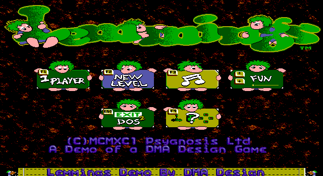Screenshot of Lemmings