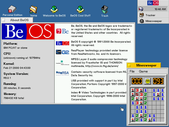 BeOS Personal Edition