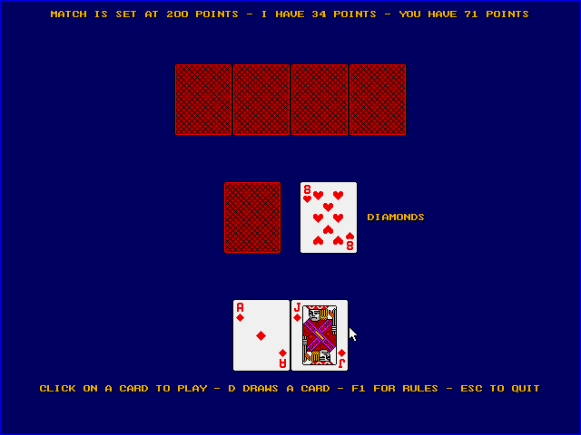 Screenshot of Crazy Eights