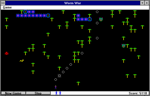 Screenshot of Worm War